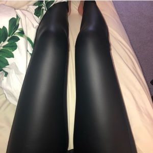 Faux Leather Athleta leggings